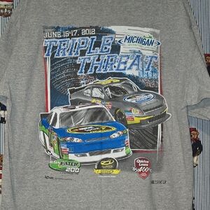 NASCAR Michigan International Speedway "Triple Threat" graphic t-shirt